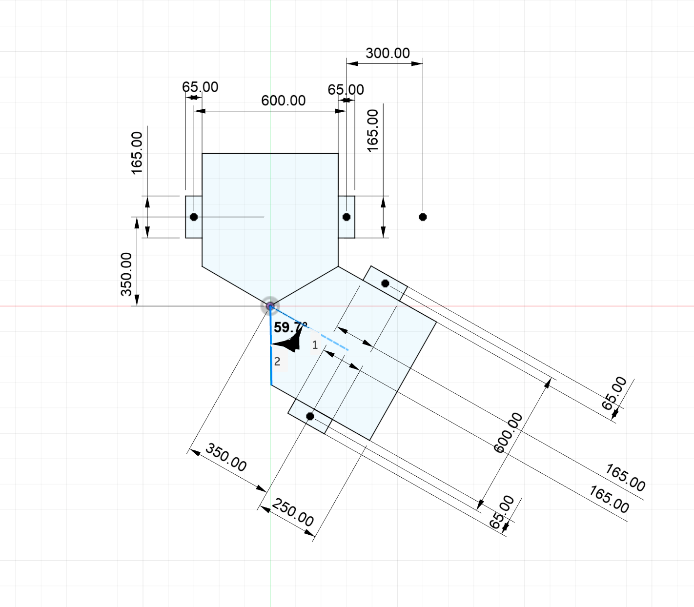 Short wheelbase bed geometry